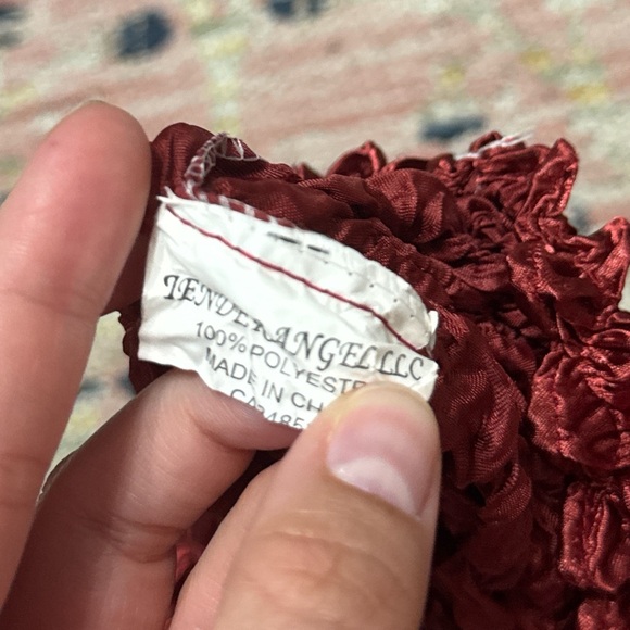 Red Ruffled Top - Picture 3 of 3